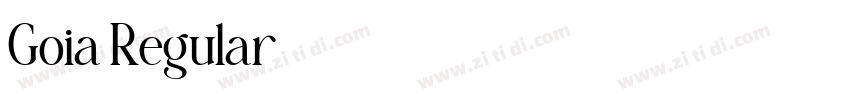 Goia Regular字体转换